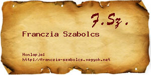 Franczia Szabolcs névjegykártya